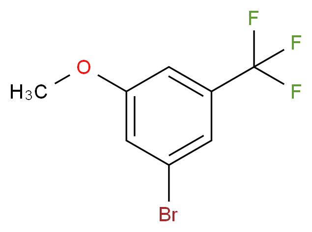 1-bromo-3-methoxy-5-(trifluoromethyl)benzene_分子结构_CAS_627527-23-5