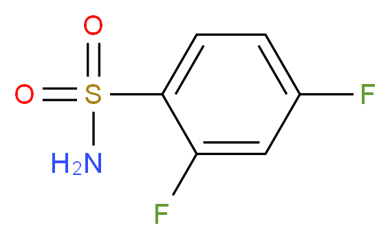 2,4-difluorobenzene-1-sulfonamide_分子结构_CAS_13656-60-5