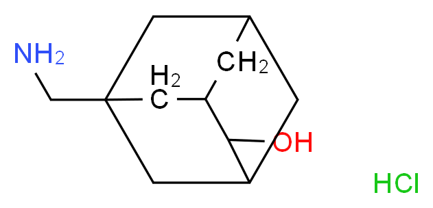 5-(Aminomethyl)adamantan-2-ol hydrochloride_分子结构_CAS_1053170-70-9)