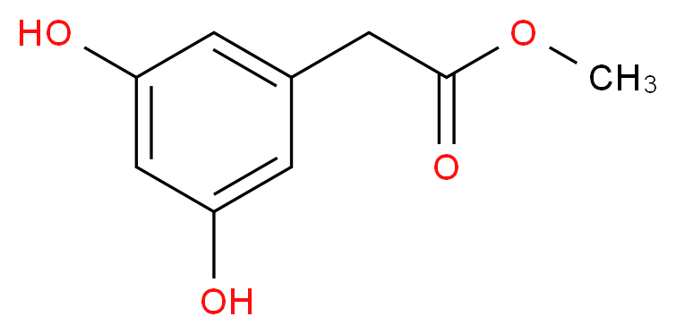 Methyl 3,5-dihydroxyphenylacetate_分子结构_CAS_4724-10-1)