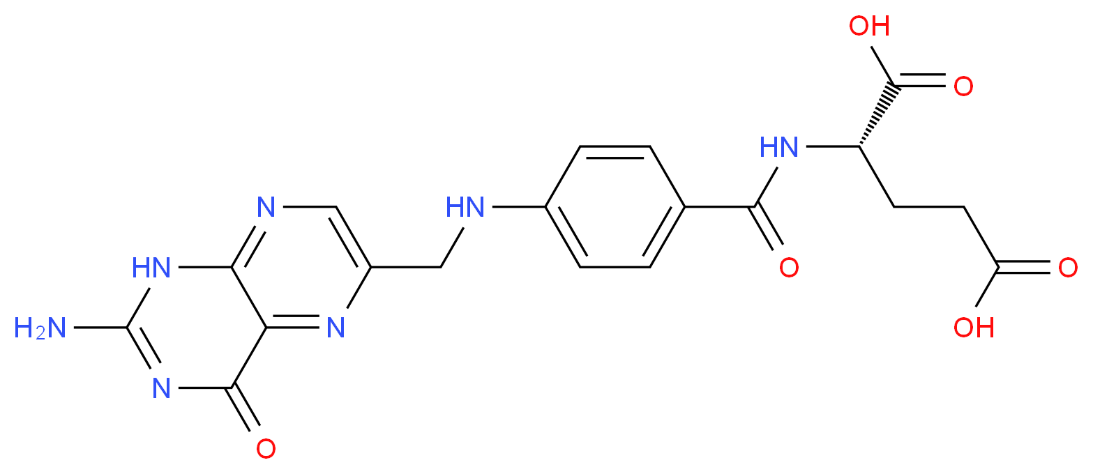 Folic Acid_分子结构_CAS_59-30-3)