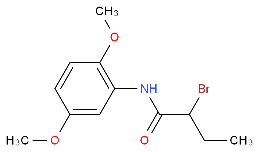 2-Bromo-N-(2,5-dimethoxyphenyl)butanamide_分子结构_CAS_)