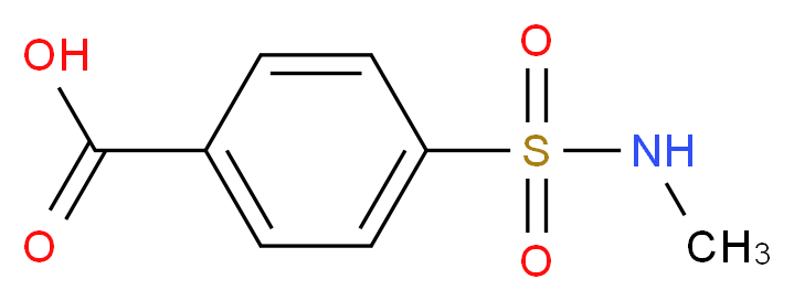 4-(methylsulfamoyl)benzoic acid_分子结构_CAS_10252-63-8