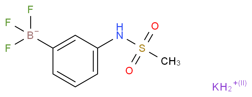 Potassium (3-methanesulphonylaminophenyl)trifluoroborate_分子结构_CAS_850623-67-5)