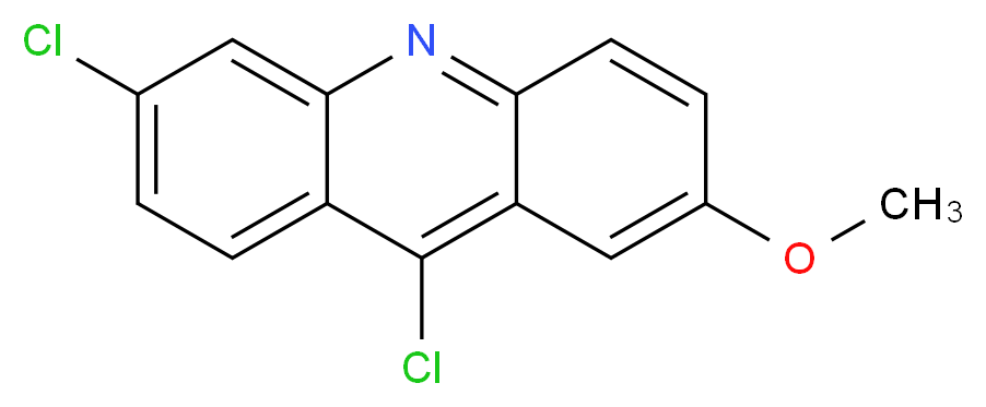 6,9-dichloro-2-methoxyacridine_分子结构_CAS_86-38-4