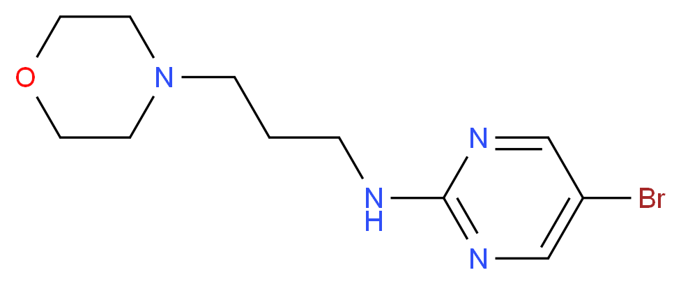 (5-BROMO-PYRIMIDIN-2-YL)-(3-MORPHOLIN-4-YL-PROPYL)-AMINE_分子结构_CAS_)