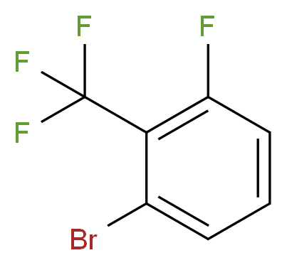 1-bromo-3-fluoro-2-(trifluoromethyl)benzene_分子结构_CAS_261951-85-3
