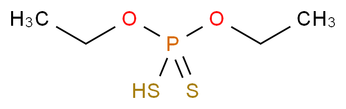 O,O-diethyl S-hydrogen phosphorodithioate_分子结构_CAS_)