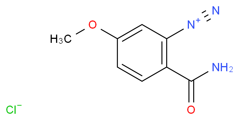 2-carbamoyl-5-methoxybenzene-1-diazonium chloride_分子结构_CAS_86780-25-8