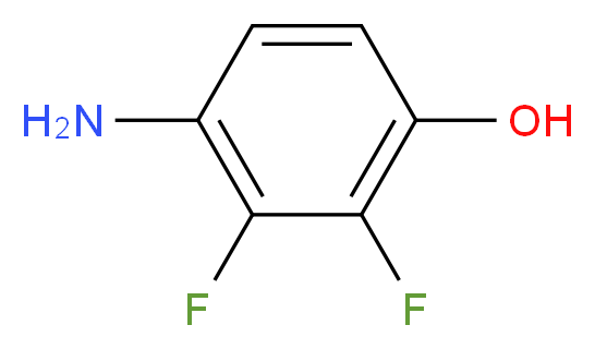 4-Amino-2,3-difluorophenol_分子结构_CAS_163733-99-1)