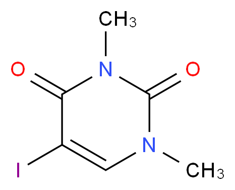 5-碘-1,3-二甲基尿嘧啶_分子结构_CAS_40738-83-8)