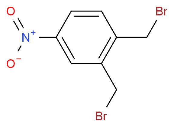 1,2-bis(bromomethyl)-4-nitrobenzene_分子结构_CAS_6425-66-7