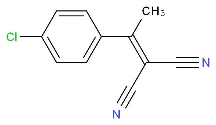 2-[1-(4-chlorophenyl)ethylidene]propanedinitrile_分子结构_CAS_3111-60-2