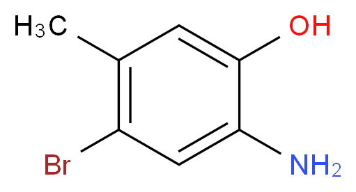 2-amino-4-bromo-5-methylphenol_分子结构_CAS_848358-81-6