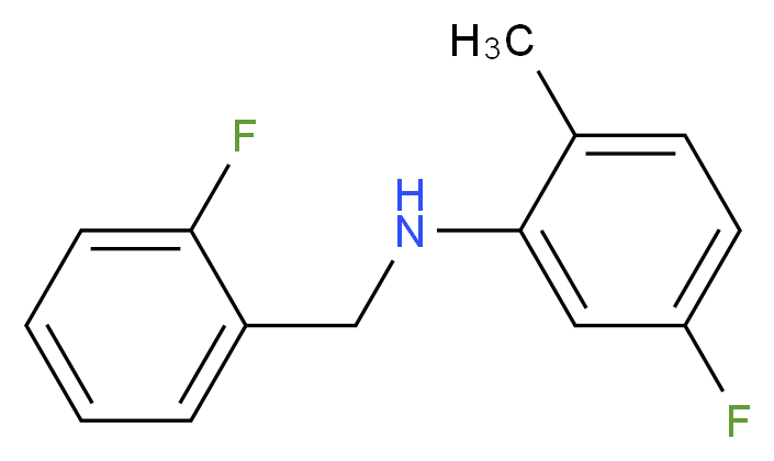 5-Fluoro-N-(2-fluorobenzyl)-2-methylaniline_分子结构_CAS_1019491-33-8)