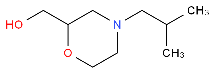 [4-(2-methylpropyl)morpholin-2-yl]methanol_分子结构_CAS_)