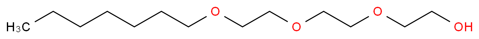 2-{2-[2-(heptyloxy)ethoxy]ethoxy}ethan-1-ol_分子结构_CAS_55489-59-3