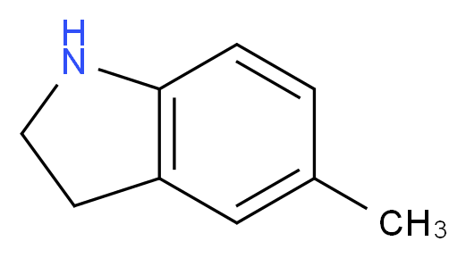 5-methyl-2,3-dihydro-1H-indole_分子结构_CAS_65826-95-1