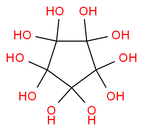 Decahydroxycyclopentane_分子结构_CAS_595-03-9)