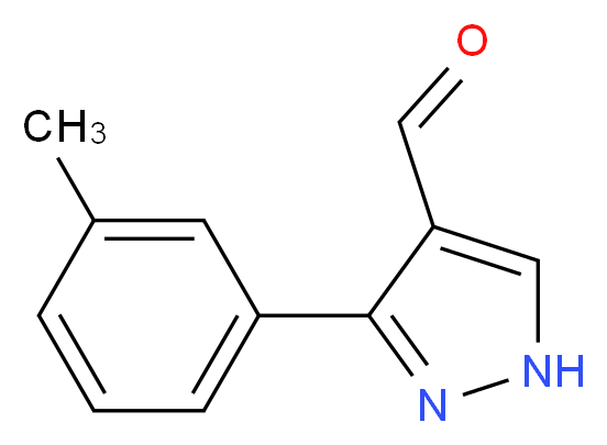 5-(3-methylphenyl)-1H-pyrazole-4-carbaldehyde_分子结构_CAS_)