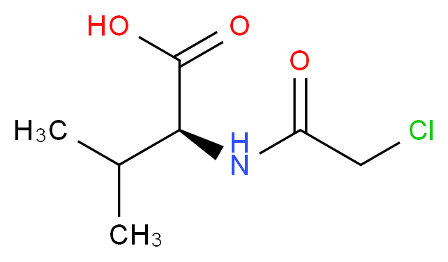 N-Chloroacetyl-L-valine_分子结构_CAS_2279-16-5)