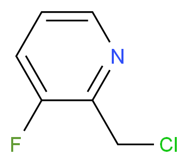 2-(chloromethyl)-3-fluoropyridine_分子结构_CAS_149489-32-7)