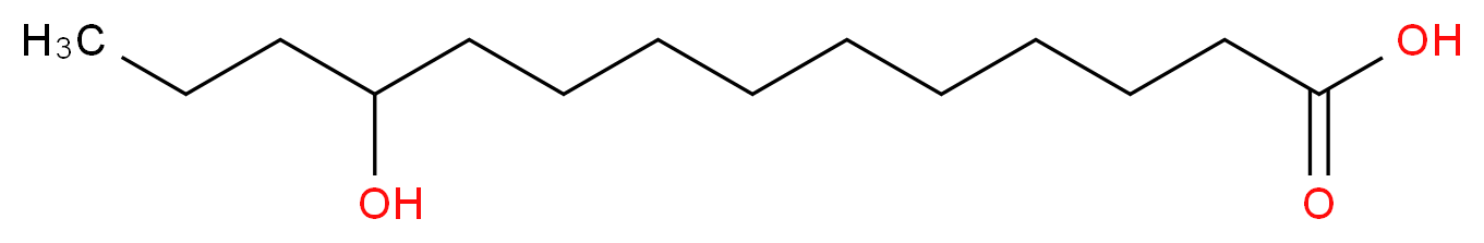 11-Hydroxy Myristic Acid_分子结构_CAS_2034-56-2)