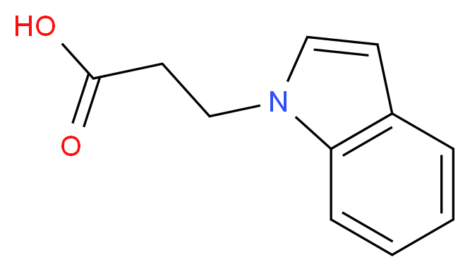 3-(1H-Indol-1-yl)propanoic acid_分子结构_CAS_)