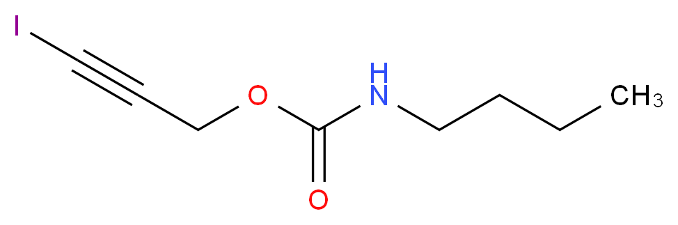 3-iodoprop-2-yn-1-yl N-butylcarbamate_分子结构_CAS_55406-53-6
