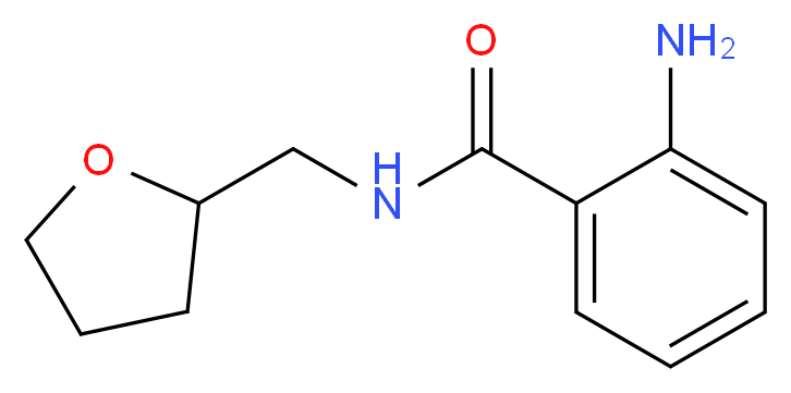 2-amino-N-(oxolan-2-ylmethyl)benzamide_分子结构_CAS_30646-49-2