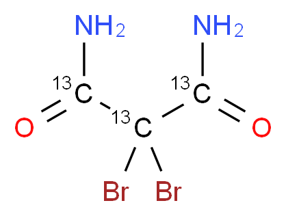 Dibromo Malonamide-13C3_分子结构_CAS_1246815-05-3)