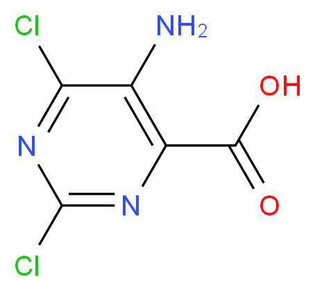 5-Amino-2,6-dichloropyrimidine-4-carboxylic acid_分子结构_CAS_1207176-09-7)