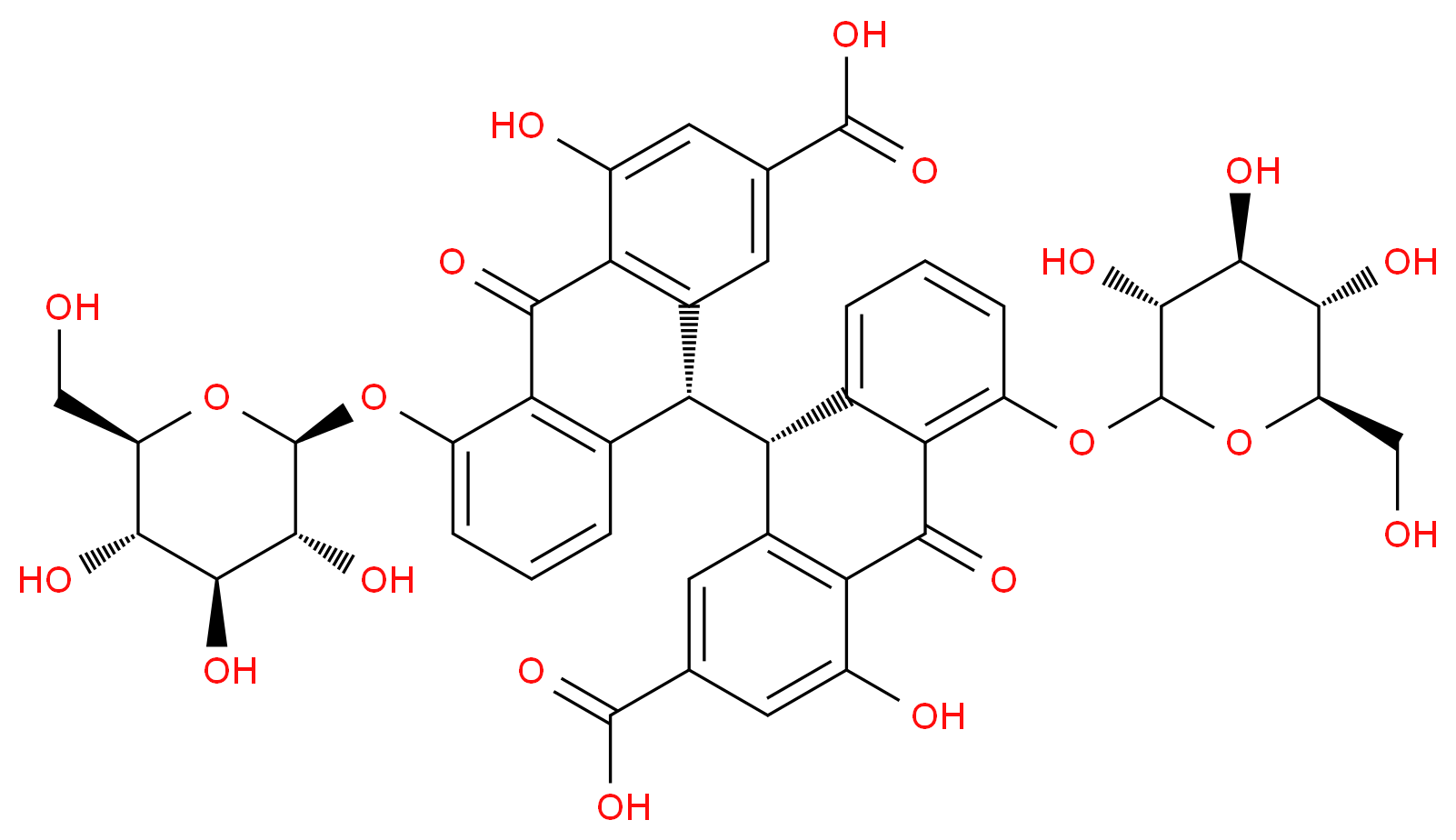 番泻苷 A_分子结构_CAS_81-27-6)