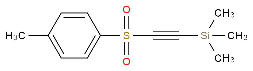 对甲苯基[2-(三甲基甲硅烷基)乙炔基]砜_分子结构_CAS_34452-56-7)