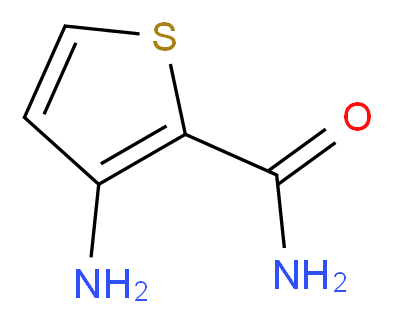 3-aminothiophene-2-carboxamide_分子结构_CAS_147123-47-5