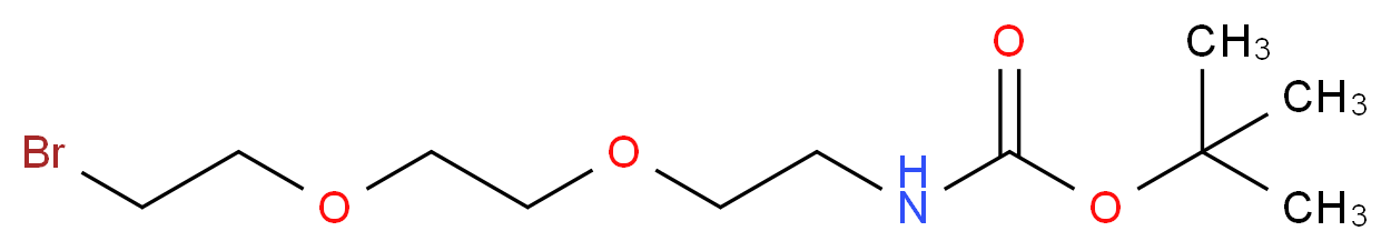 2-[2-(2-t-Boc-aminoethoxy]ethoxy]ethyl Bromide_分子结构_CAS_165963-71-3)