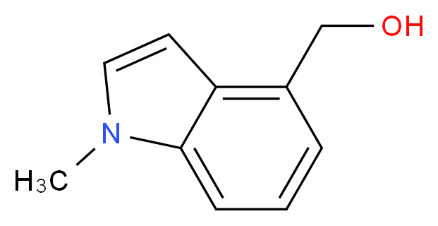 (1-Methyl-1H-indol-4-yl)methanol_分子结构_CAS_859850-95-6)