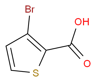3-溴噻吩-2-羧酸_分子结构_CAS_7311-64-0)