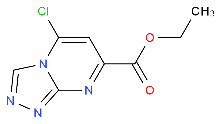 ethyl 5-chloro-[1,2,4]triazolo[4,3-a]pyrimidine-7-carboxylate_分子结构_CAS_99951-90-3
