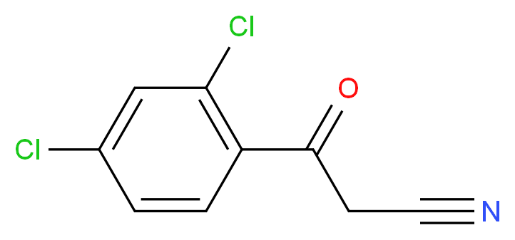 2,4-Dichlorobenzoylacetonitrile_分子结构_CAS_39528-61-5)