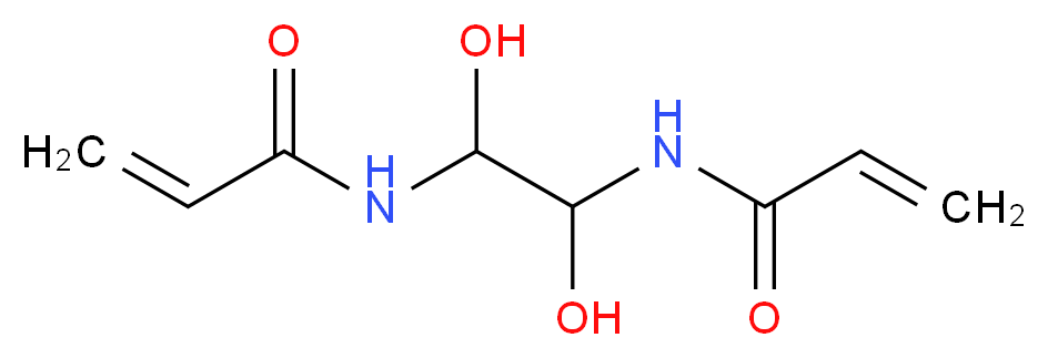 N,N′-(1,2-Dihydroxyethylene)bis-acrylamide_分子结构_CAS_868-63-3)