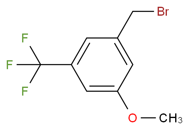3-Methoxy-5-(trifluoromethyl)benzyl bromide_分子结构_CAS_916421-00-6)