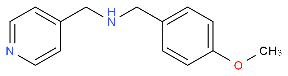 (4-methoxybenzyl)(pyridin-4-ylmethyl)amine_分子结构_CAS_418791-10-3)