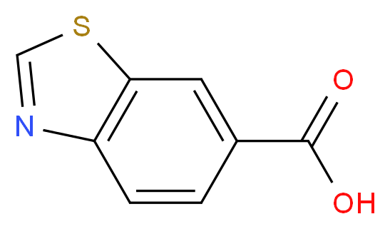 1,3-Benzothiazole-6-carboxylic acid_分子结构_CAS_3622-35-3)