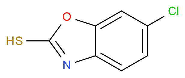 6-Chloro-1,3-benzoxazole-2-thiol_分子结构_CAS_)