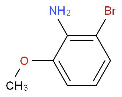 2-bromo-6-methoxyaniline_分子结构_CAS_5473-01-8
