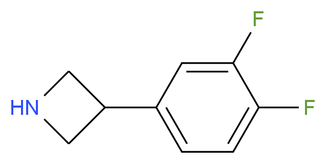 3-(3,4-Difluorophenyl)azetidine_分子结构_CAS_1203797-46-9)