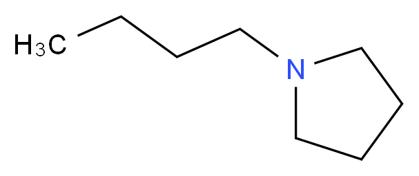 1-butylpyrrolidine_分子结构_CAS_767-10-2