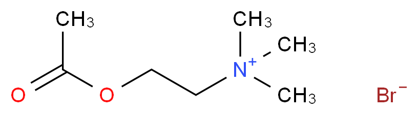 [2-(acetyloxy)ethyl]trimethylazanium bromide_分子结构_CAS_66-23-9