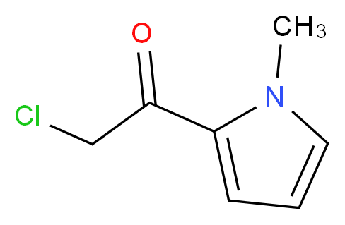 2-chloro-1-(1-methyl-1H-pyrrol-2-yl)ethan-1-one_分子结构_CAS_23694-02-2